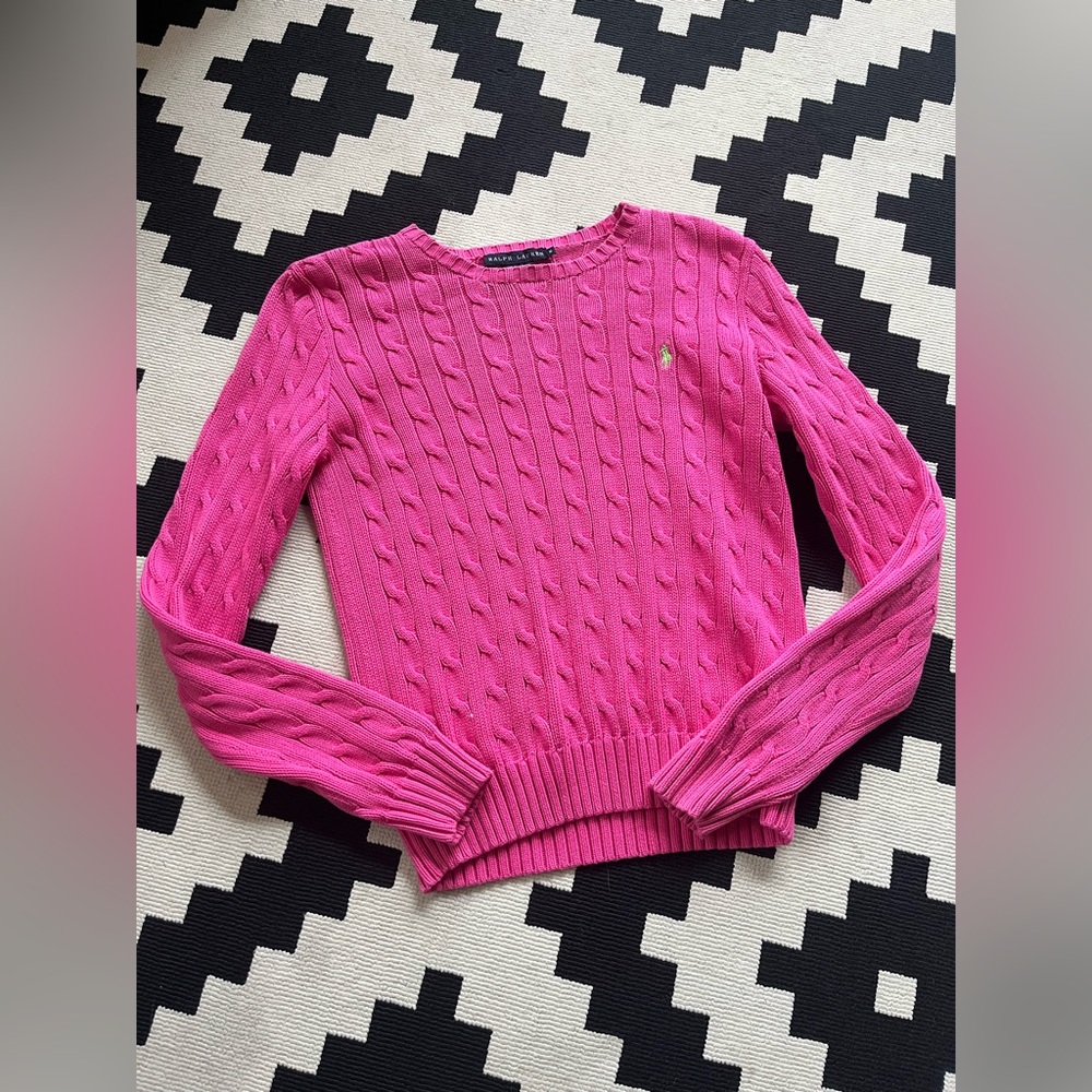 RALPH LAUREN PINK KNIT SWEATER ❤️❤️